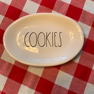 NWOT Rae Dunn COOKIES plate, $15